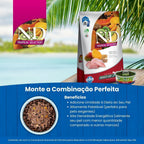 N&D Tropical para Gatos Adultos de Todas as Raças Sabor Frango, Cereais e Frutas Tropicais 400g