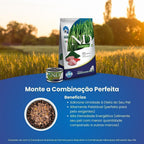 N&D Spirulina para Cães Filhotes de Raças Médias e Grandes Sabor Cordeiro, Spirulina e Goji Berry 10,1Kg