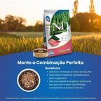 N&D Spirulina para Gatos Adultos de Todas as Raças Sabor Suíno, Spirulina e Goji Berry 7Kg