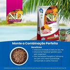 N&D Tropical para Cães Adultos de Raças Mini e Pequenas Sabor Frango, Cereais e Frutas Tropicais 2 Kg