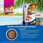 N&D Tropical para Cães Adultos de Raças Médias e Grandes Sabor Cordeiro, Cereais e Frutas Tropicais 10,1Kg