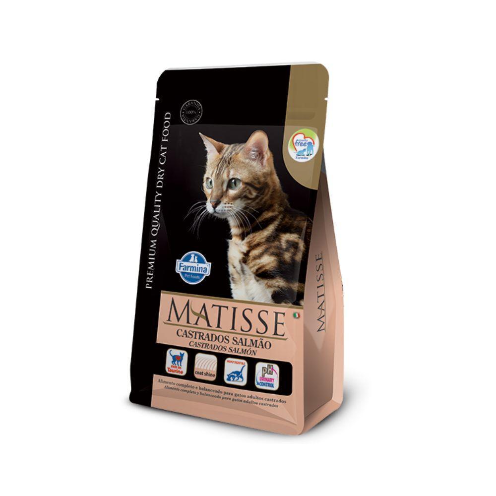Matisse para Gatos Adultos Castrados de Todas as Raças Sabor Salmão e Arroz 15Kg