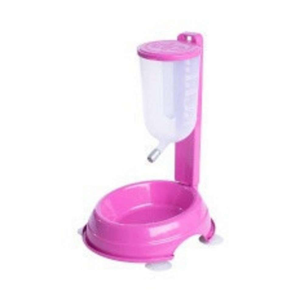 Bebedouro DuraPets DuraFeeder Automático Basic Rosa para Cães e Gatos 1 Litro