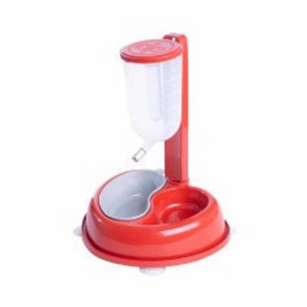 Bebedouro DuraPets DuraFeeder Automático Upper Vermelho para Cães e Gatos 1 Litro
