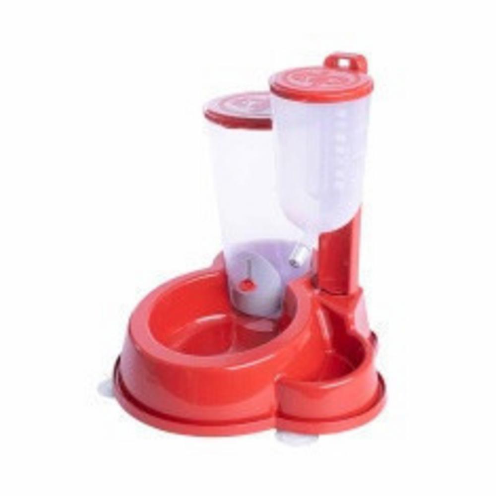 Bebedouro DuraPets DuraFeeder Automático Deluxe Vermelho para Cães e Gatos 1 Litro