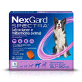 Antipulgas, Carrapatos e Vermífugo NexGard Spectra para Cães de 15,1 a 30 Kg  - 1 comprimido