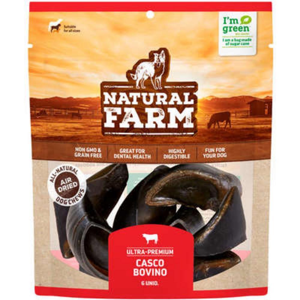 Petisco Natural Farm para Cães Casco Bovino - 6 Unidades