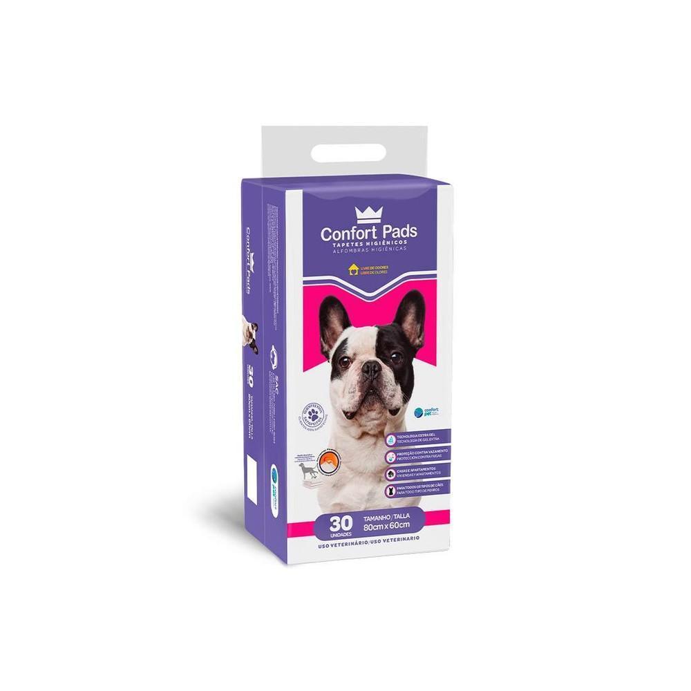 Tapete Higiênico Confort Pads para Cães 80X60Cm 30 Unidades