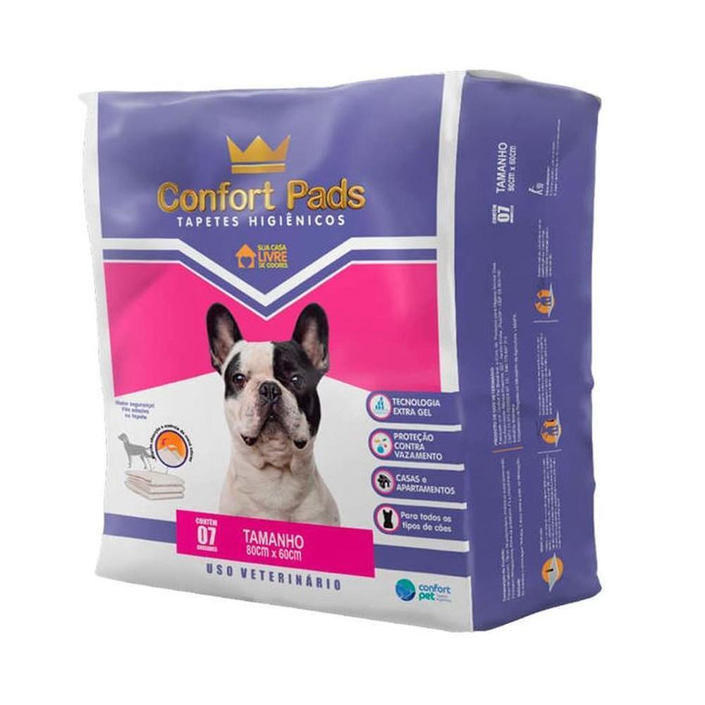 Tapete Higiênico Confort Pads para Cães 80X60Cm 07 Unidades