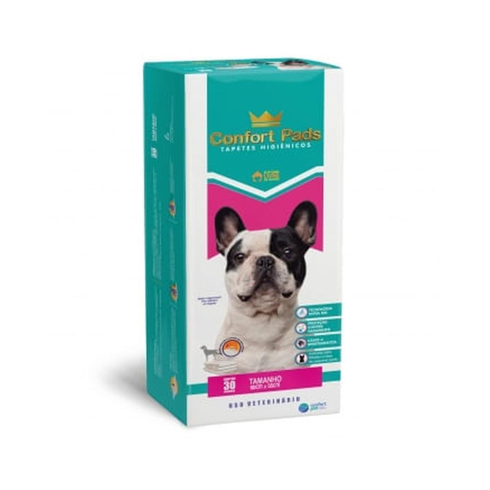Tapete Higiênico Confort Pads para Cães 60X55Cm 30 Unidades