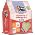 Areia Higiênica Great Pets Biodegradável Fina para Gatos 2kg