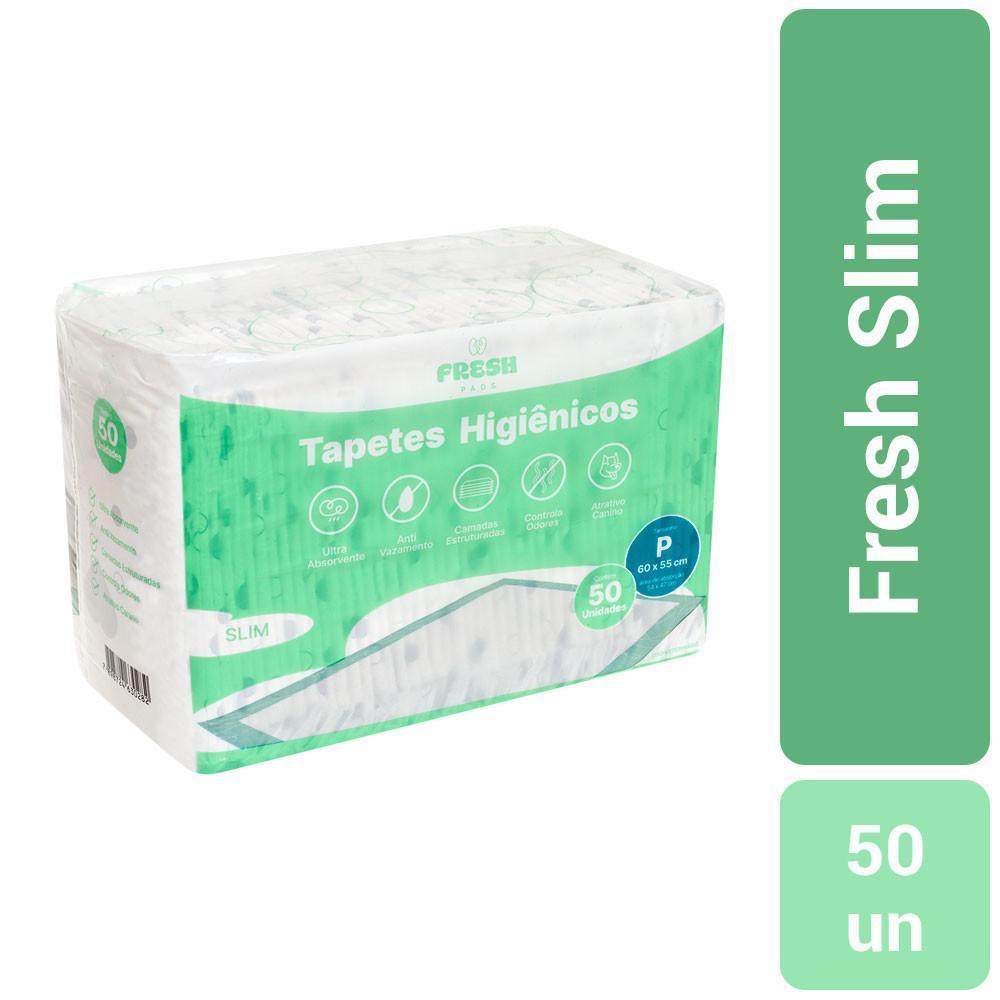 Tapete Higiênico para Cães Pads Slim Tamanho P 60X55cm Fresh 30Un