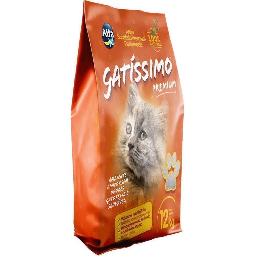 Areia Higiênica para Gatos Perfumada Gatíssimo 12kg