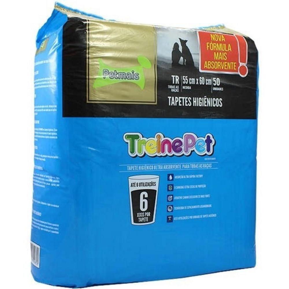 Tapete Higiênico Treinepet 55X60 50Un