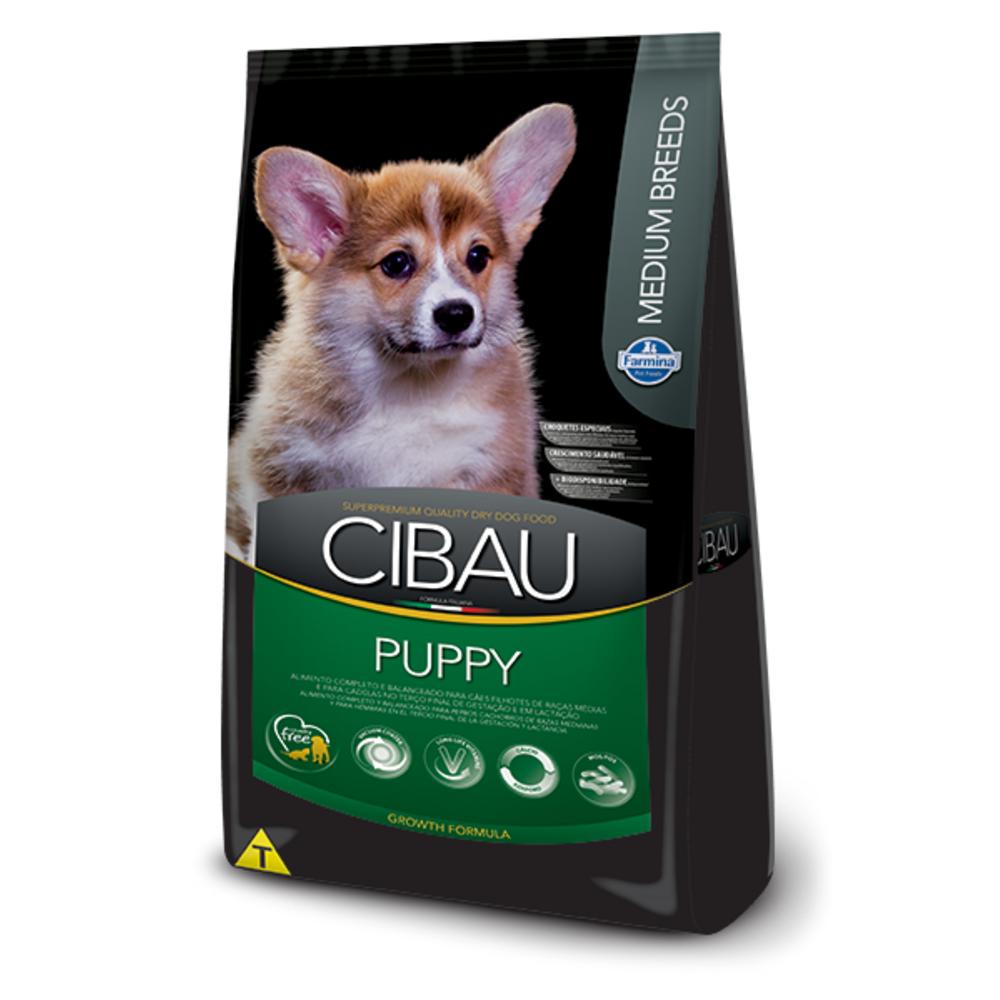 Cibau para Cães Filhotes de Raças Médias Sabor Carne e Frango 15Kg