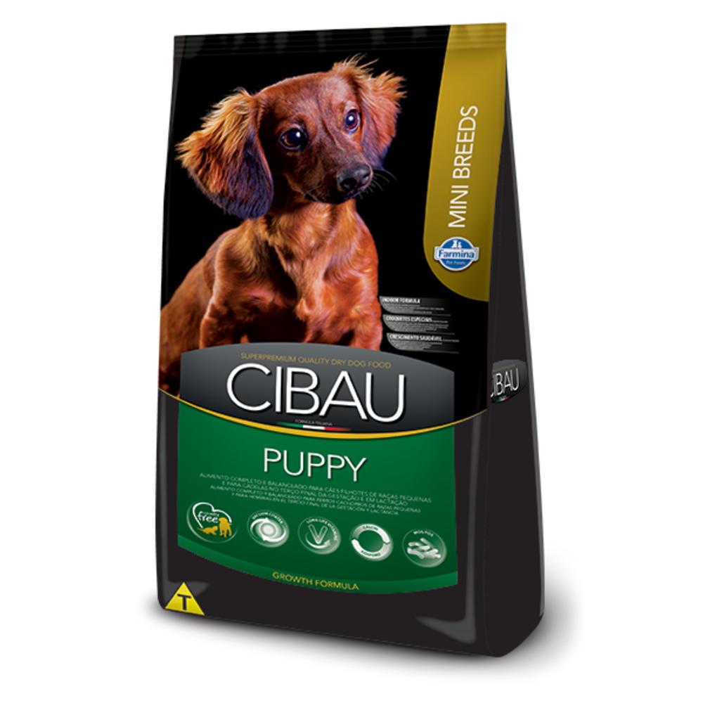 Cibau para Cães Filhotes de Raças Mini e Pequenas Sabor Carne e Frango 10,1Kg