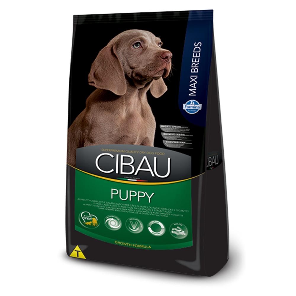 Cibau para Cães Filhotes de Raças Grandes e Gigantes Sabor Carne e Frango 15Kg