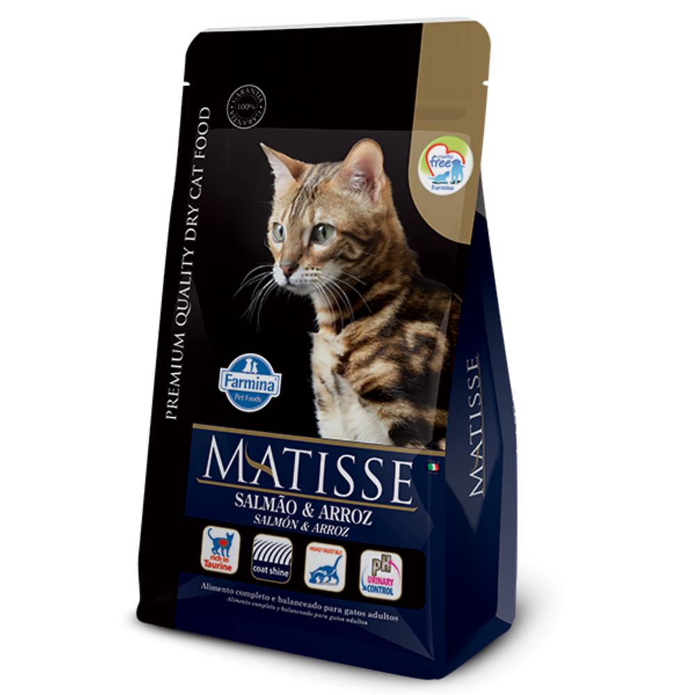 Matisse para Gatos Adultos de Todas as Raças Sabor Salmão e Arroz 800g