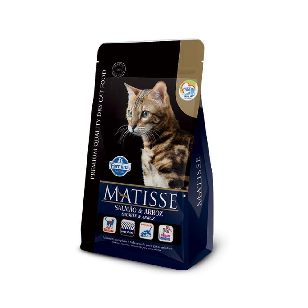 Matisse para Gatos Adultos de Todas as Raças Sabor Salmão e Arroz 800g