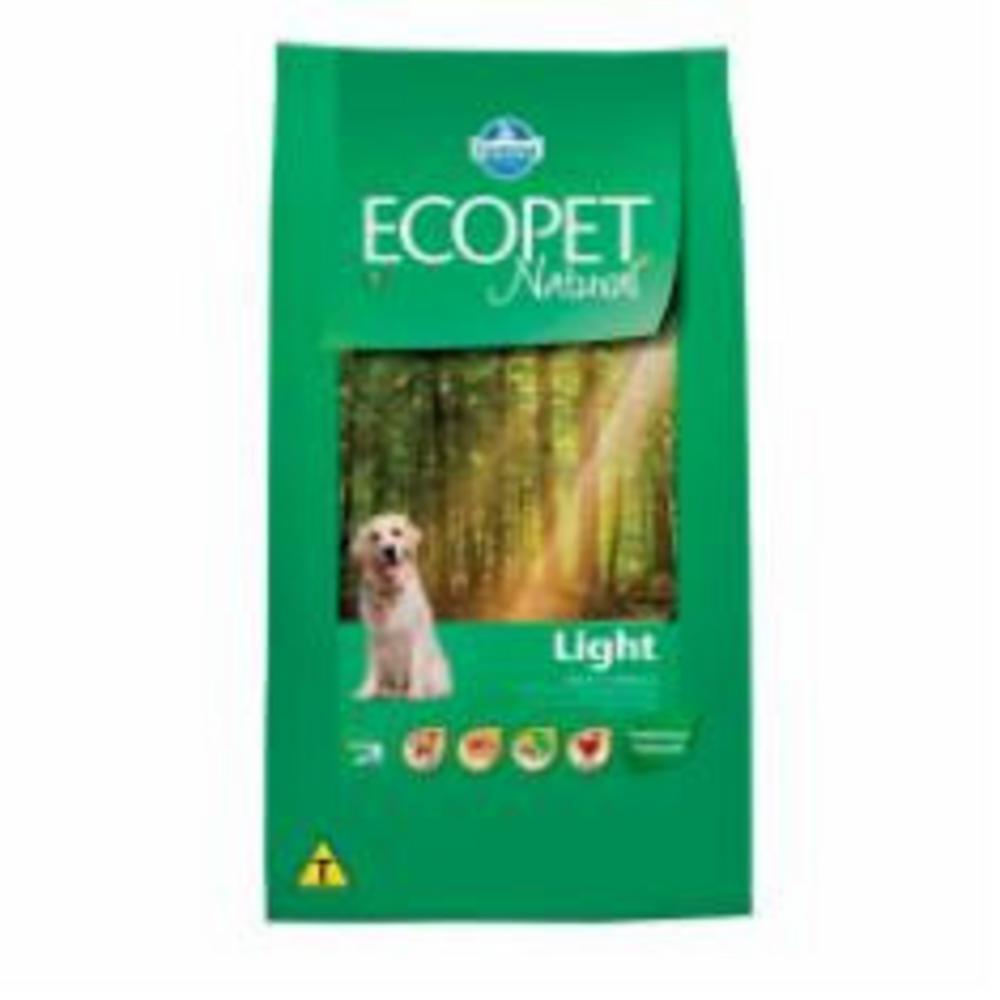 Ração Farmina Ecopet Natural Light para Cães Adultos de Raças Médias e Grandes - 15kg