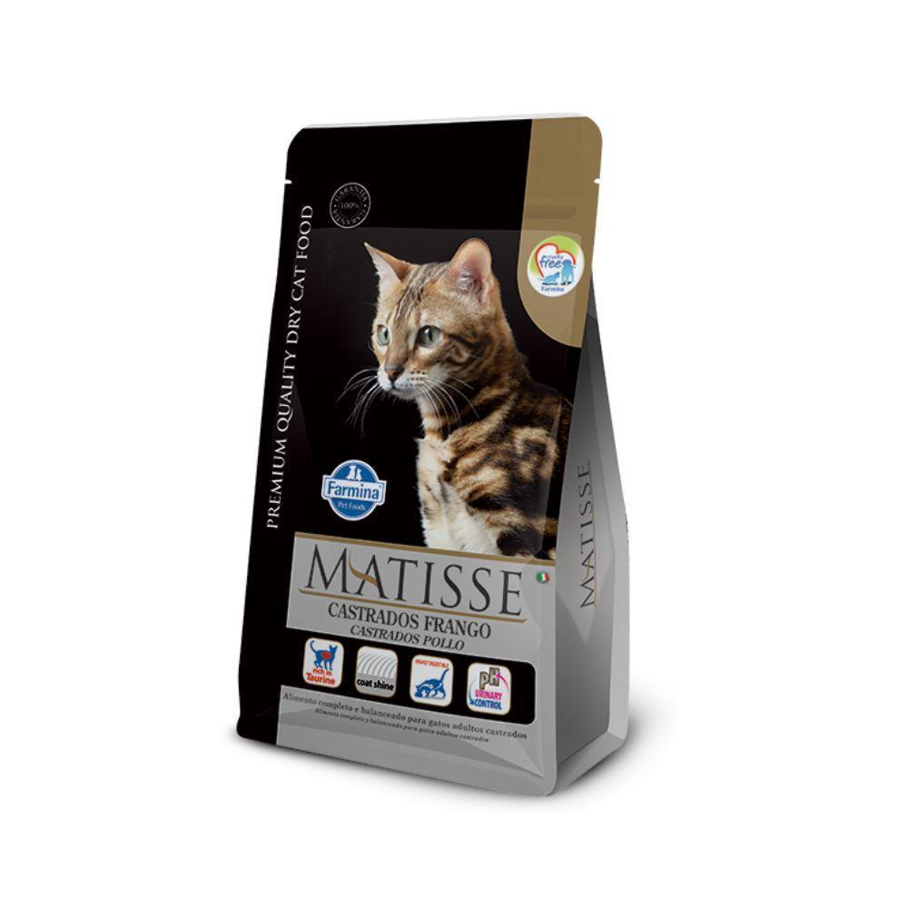 Matisse para Gatos Adultos Castrados de Todas as Raças Sabor Frango e Arroz 2Kg