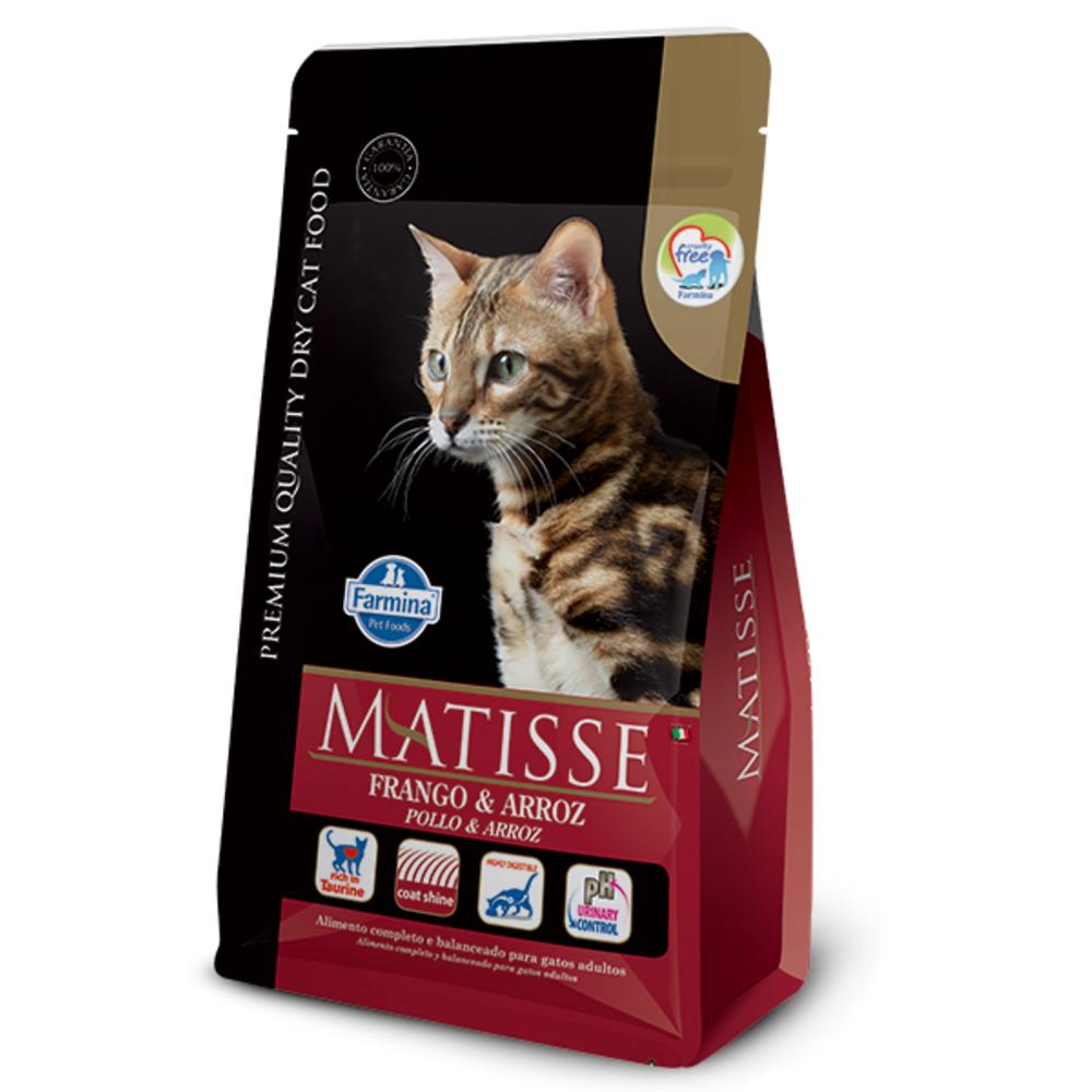 Matisse para Gatos Adultos de Todas as Raças Sabor Frango e Arroz 2Kg