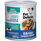 Ração Úmida Pet Delícia Natural Happy Oldies com Colágeno para Cães Sênior 7+ anos 320g