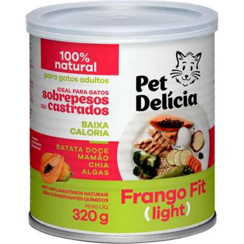 Ração Úmida Pet Delícia Natural Frango Fit Light para Gatos - 320 g