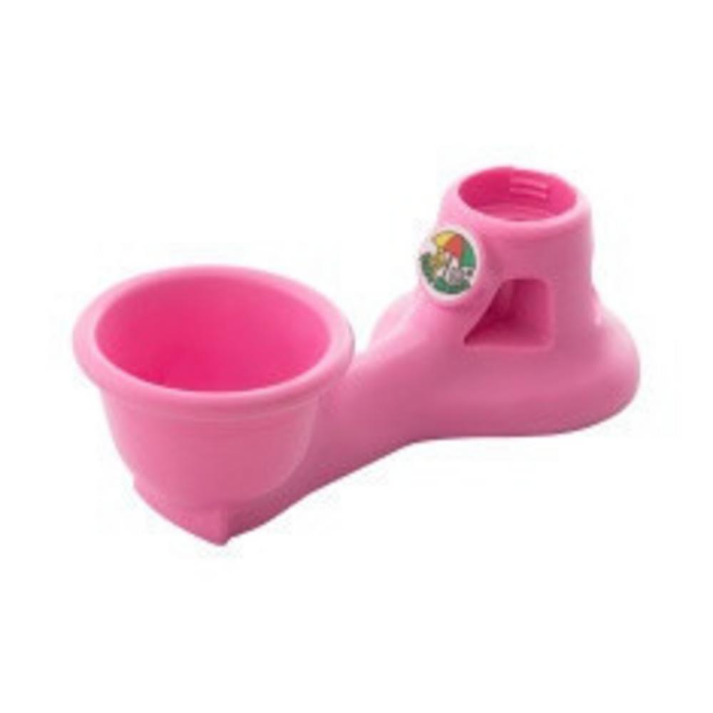 Bebedouro Vida Mansa Mini Portátil Rosa para Cães e Gatos