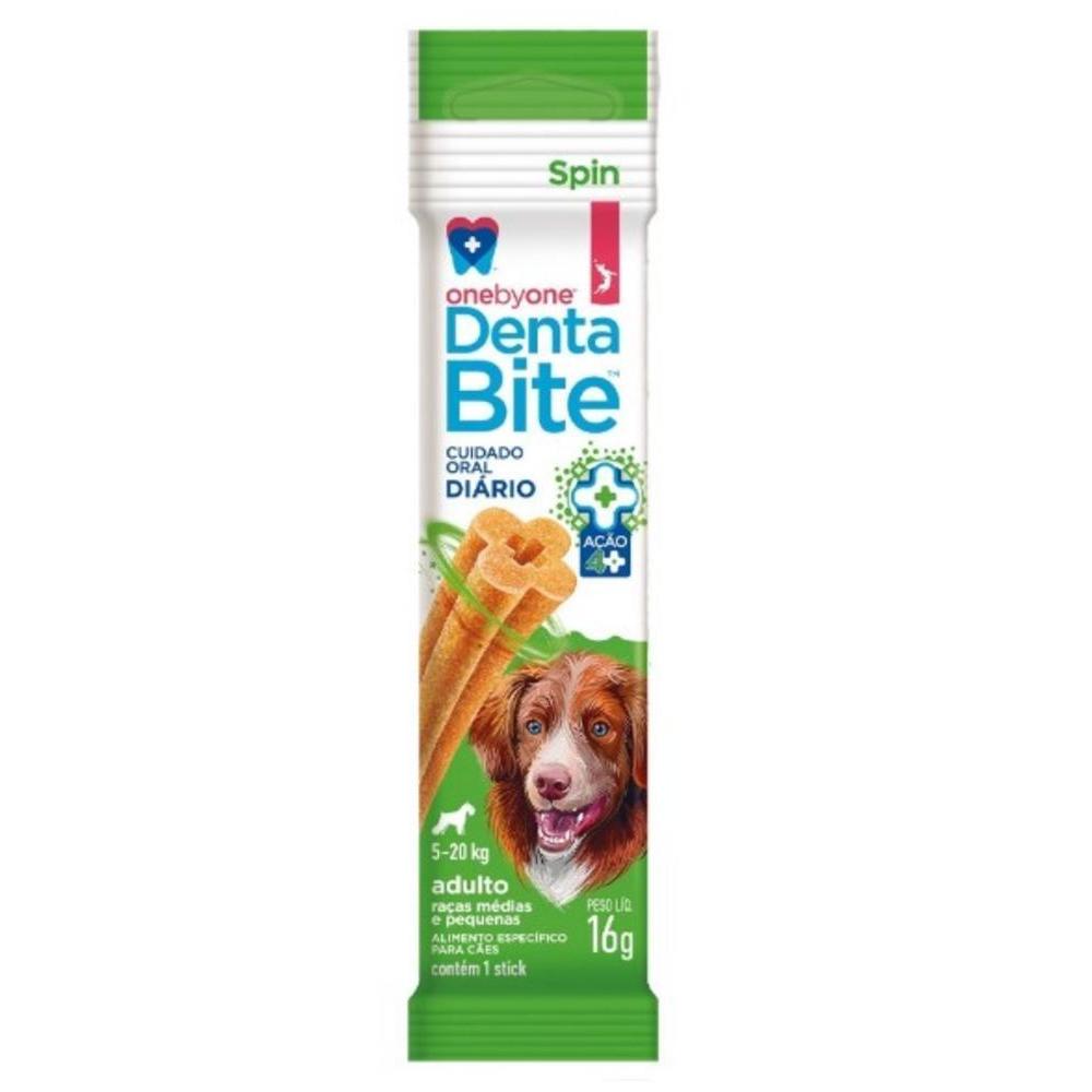 Stick Spin Pet DentaBite para Cães Adultos Raças Médias e Pequenas - 16g