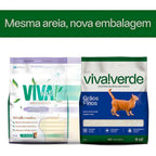 Areia Higiênica Viva Verde Grãos Finos Biodegradável 4kg