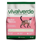 Areia Higiênica Viva Verde Grãos Mistos para Gatos 4KG