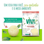 Areia Higiênica Viva Verde Grãos Mistos para Gatos 4KG