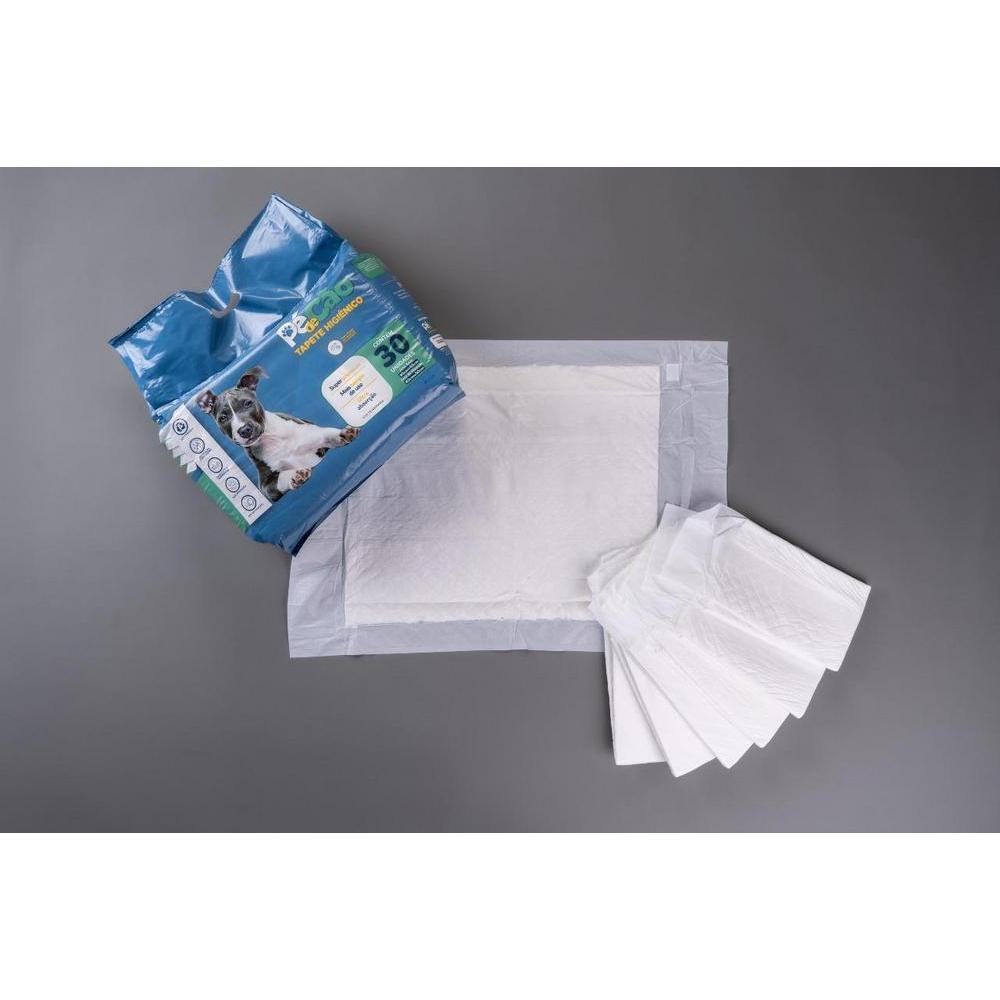 Tapete Higiênico Pé de Cão 80x60 com 30 unidades