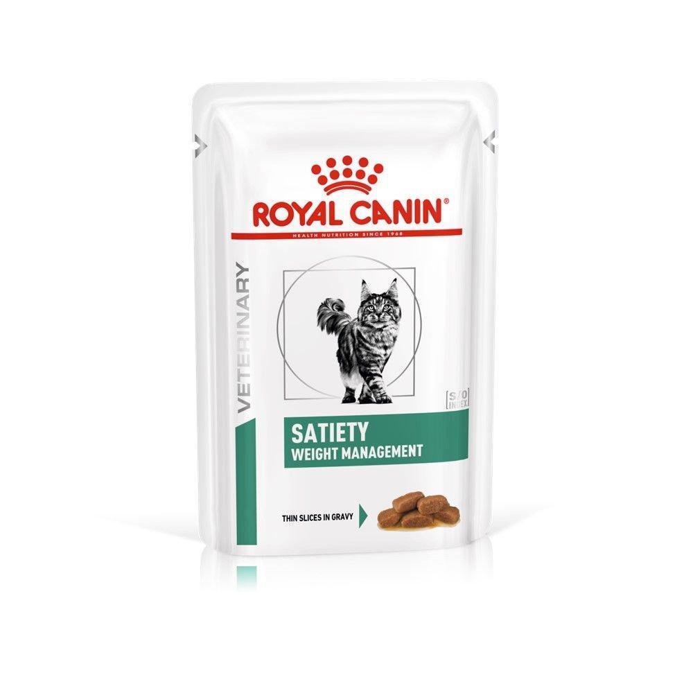 Ração Úmida Royal Canin Sachê Veterinary Diet Satiety para Gatos Com Excesso de Peso - 85 g
