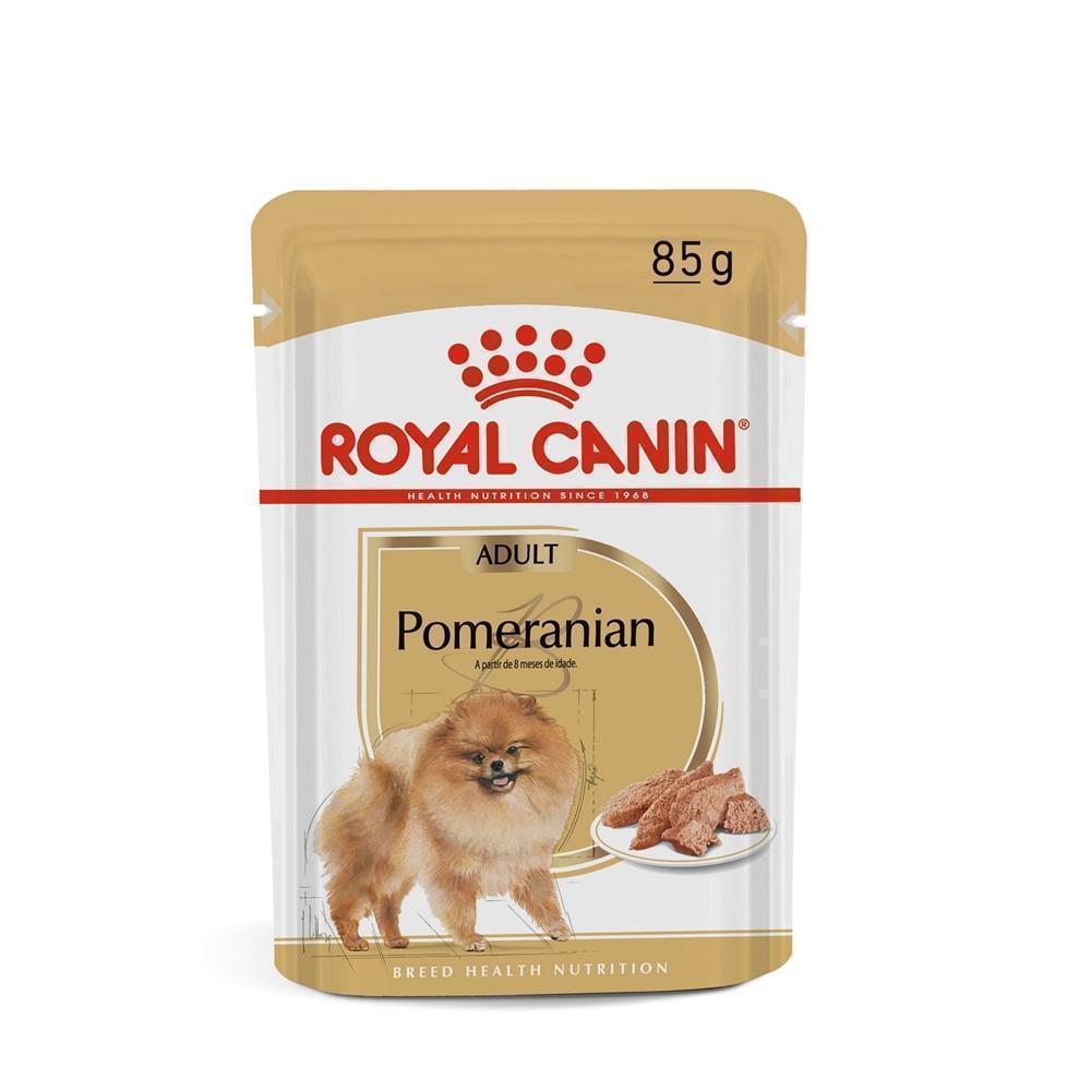 Ração Úmida Royal Canin Sachê Pomeranian para Cães Adultos da Raça Lulu da Pomerânia - 85 g