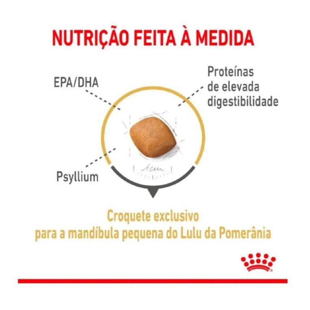 Ração Seca Royal Canin Pomeranian para Cães Adultos da Raça Lulu da Pomerânia - 7,5 Kg