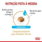 Ração Seca Royal Canin para Cães Adultos da Raça Yorkshire com 8 Anos ou mais - 2,5 Kg
