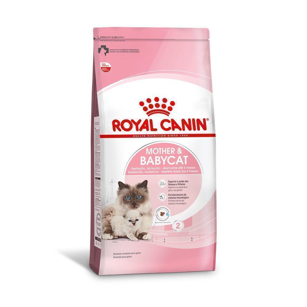 Ração Seca Royal Canin Mother & Babycat para Gatas gestantes/lactantes e Gatos Filhotes de 1 a 4 Meses de Idade - 4 Kg
