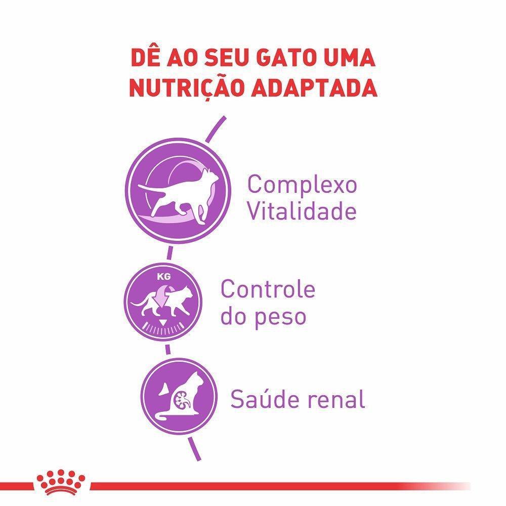 Ração Seca Royal Canin para Gatos Adultos Castrados Acima de 7 anos - 4 Kg