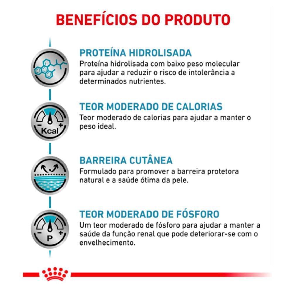 Ração Seca Royal Canin Veterinary Diet Hypoallergenic Moderate Calorie para Cães Adultos com Sensibilidades Alimentares - 2 Kg