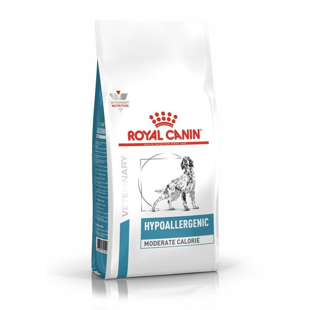 Ração Seca Royal Canin Veterinary Diet Hypoallergenic Moderate Calorie para Cães Adultos com Sensibilidades Alimentares - 10,1 Kg