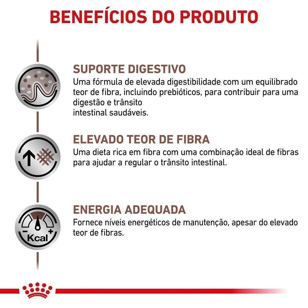 Ração Seca Royal Canin Veterinary Diet Gastrointestinal High Fibre para Cães Adultos - 2 Kg