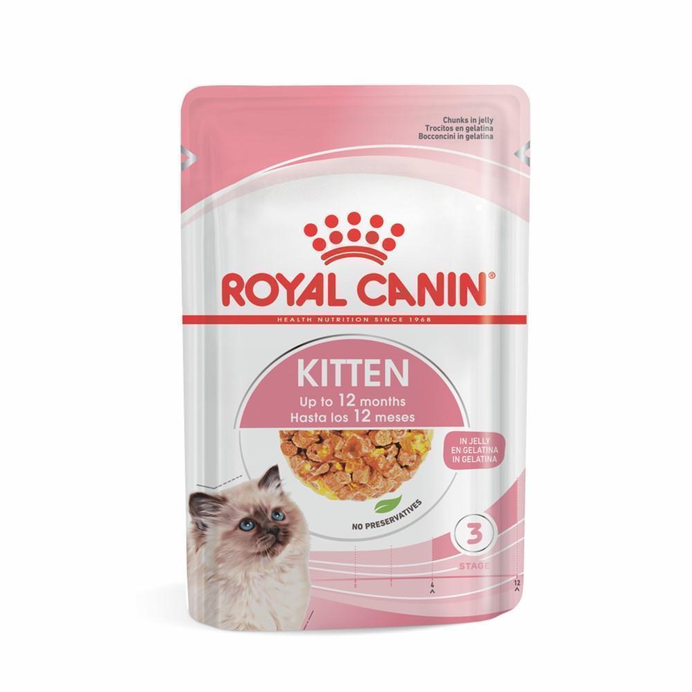 Ração Úmida Royal Canin Sachê Jelly Filhotes Kitten para Gatos Filhotes de até 12 meses - 85 g