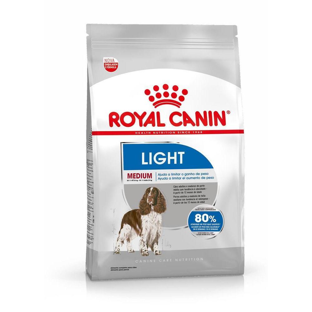 Ração Seca Royal Canin Medium Light para Cães Adultos ou Idosos de Porte Médio com Tendência à Obesidade - 10,1 Kg