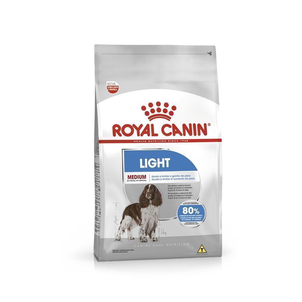 Ração Seca Royal Canin Medium Light para Cães Adultos ou Idosos de Porte Médio com Tendência à Obesidade - 10,1 Kg