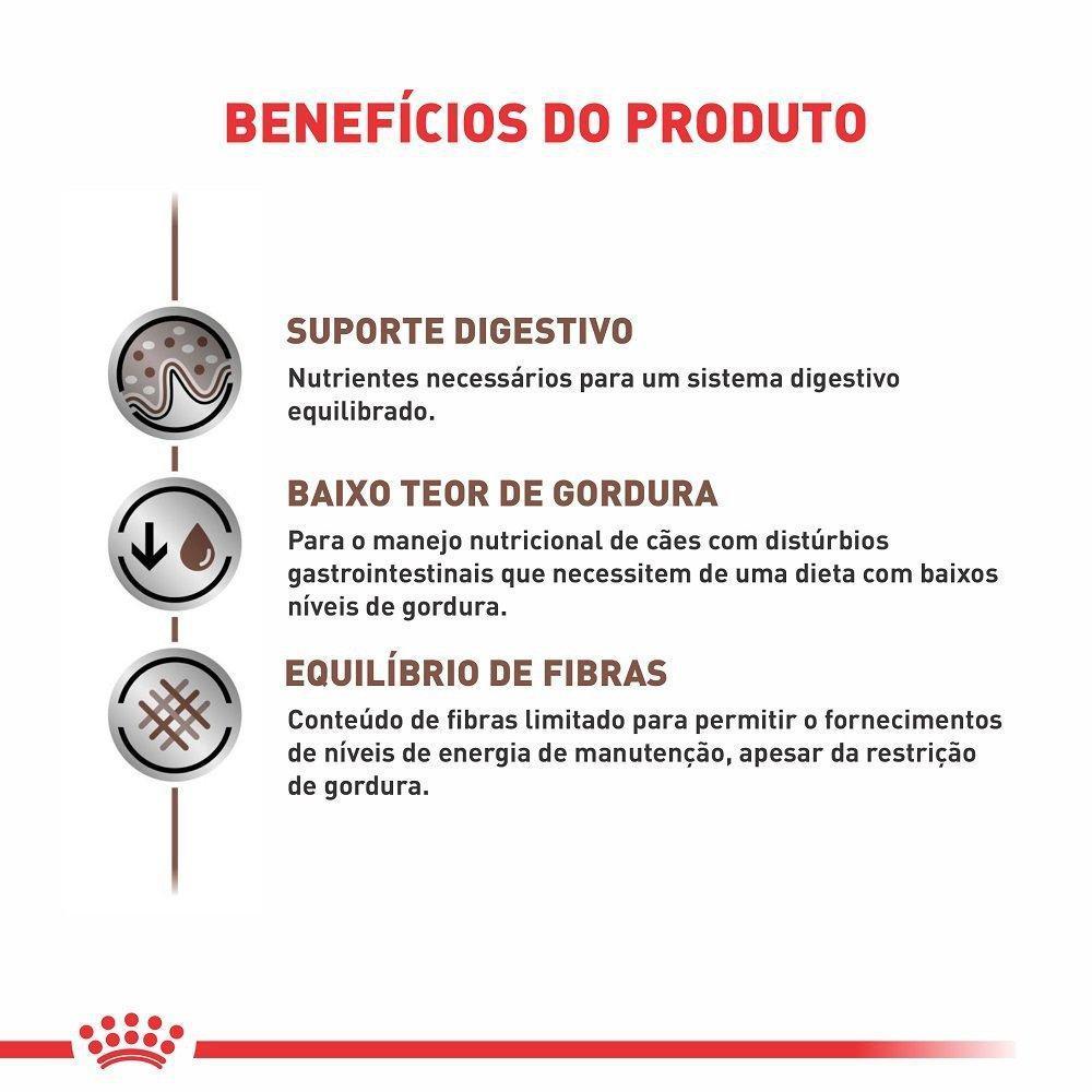 Ração Úmida Royal Canin Lata Veterinary Diet Gastrointestinal Low Fat para Cães Adultos - 420 g