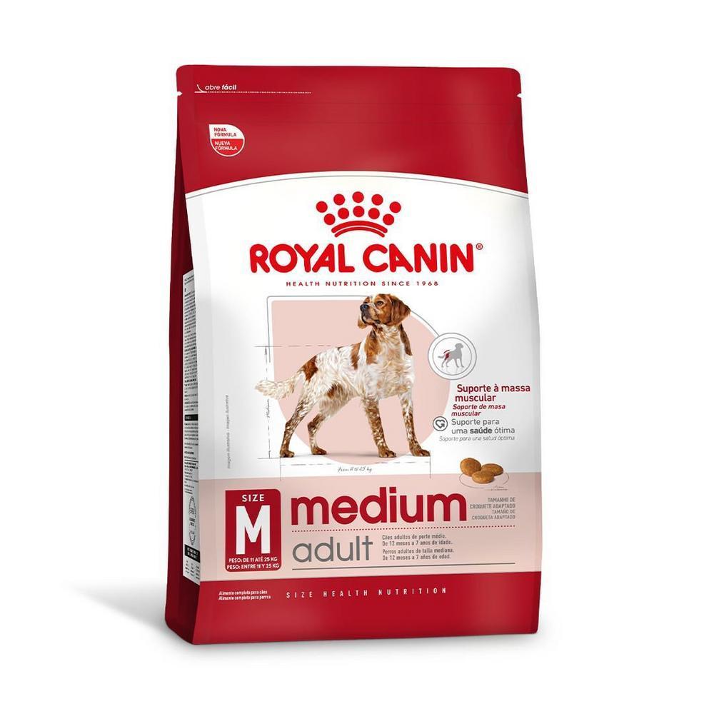 Ração Seca Royal Canin Medium Adult para Cães Adultos de Porte Médio - 12 KG