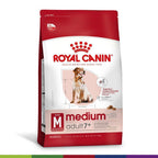 Ração Seca Royal Canin Medium Adult 7+ para Cães Adultos de Porte Médio com 7 Anos ou mais - 12 KG