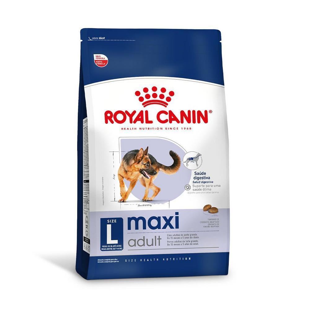 Ração Seca Royal Canin Maxi Adult para Cães Adultos de Porte Grande - 12 KG